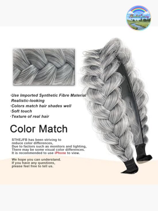 Wide Braided Headband Hoop Fashion Hair Accessories Elastic Non-slip Band main image 5
